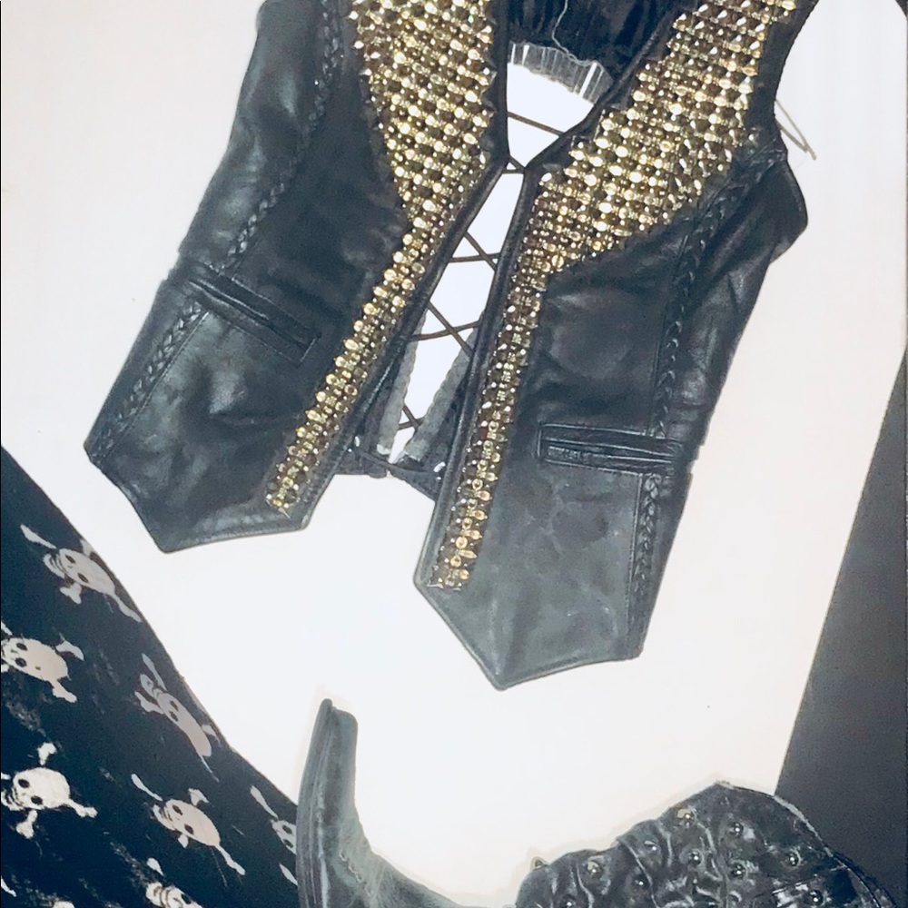 Handmade Studded Leather Vest